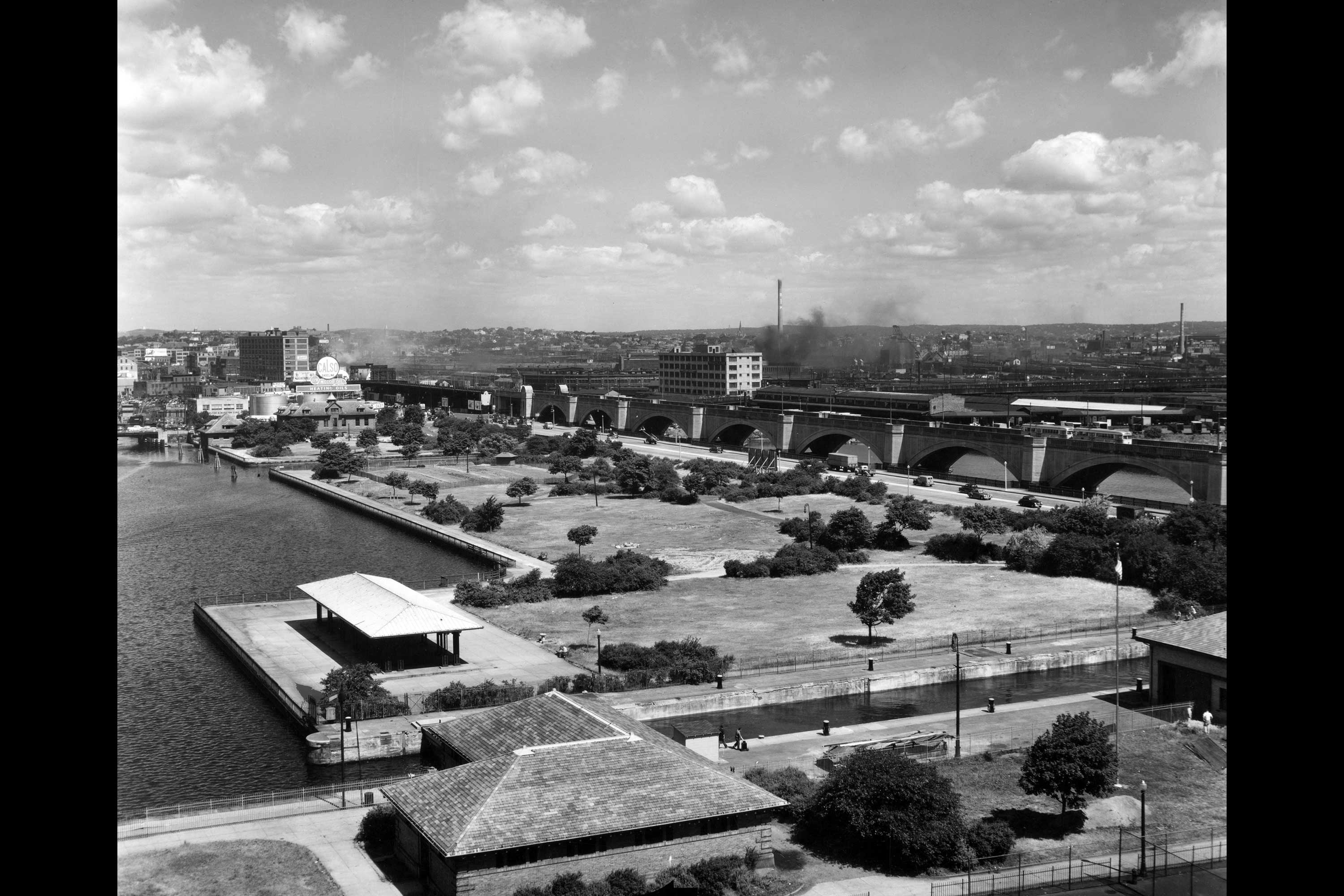 Science Park 1946. This is a photograph of Science Park in 1946 before the Museum of Science was built.