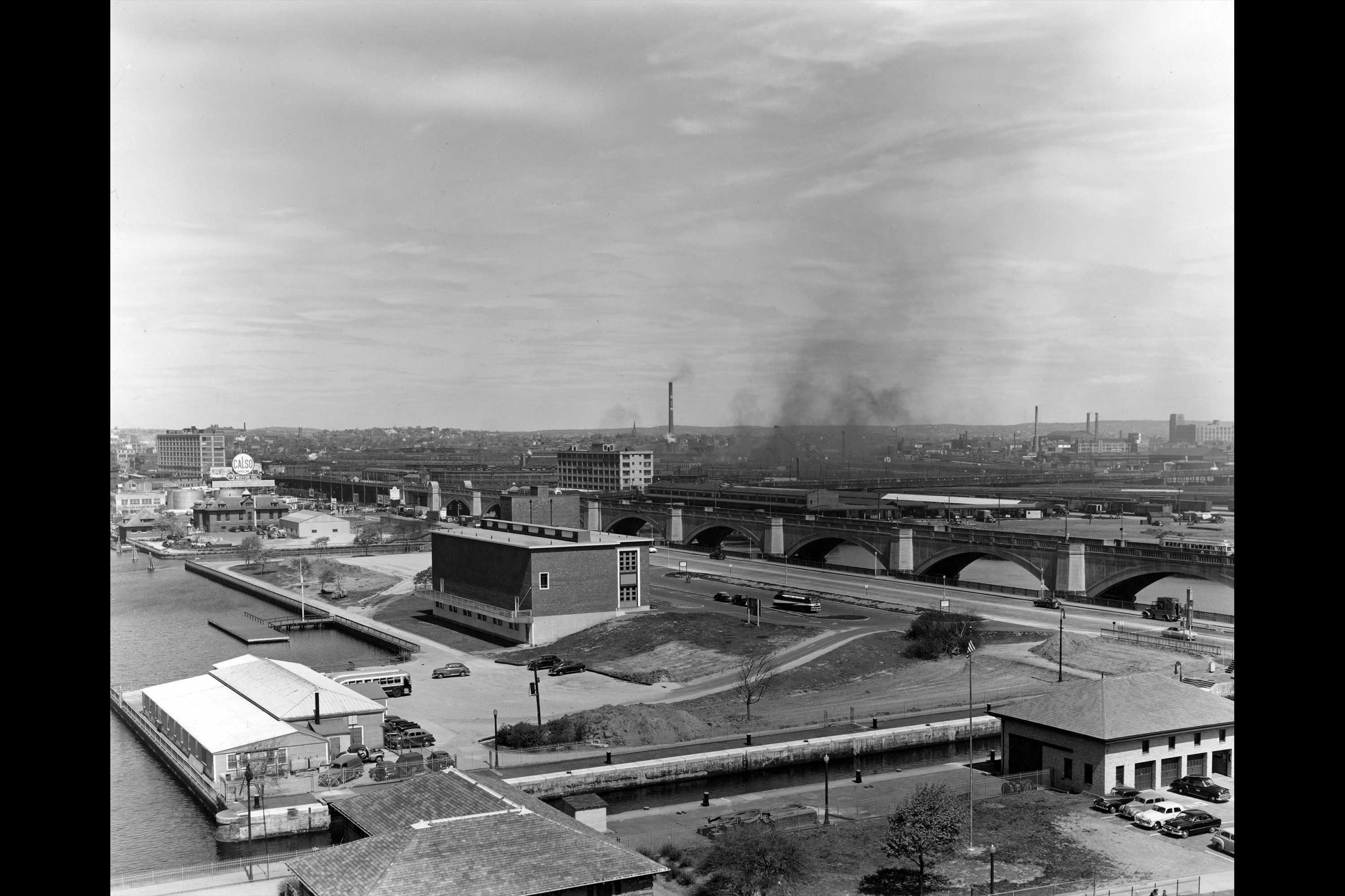 Science Park 1951. This is a photograph of Science Park in 1951 with the first Museum of Science buildings.