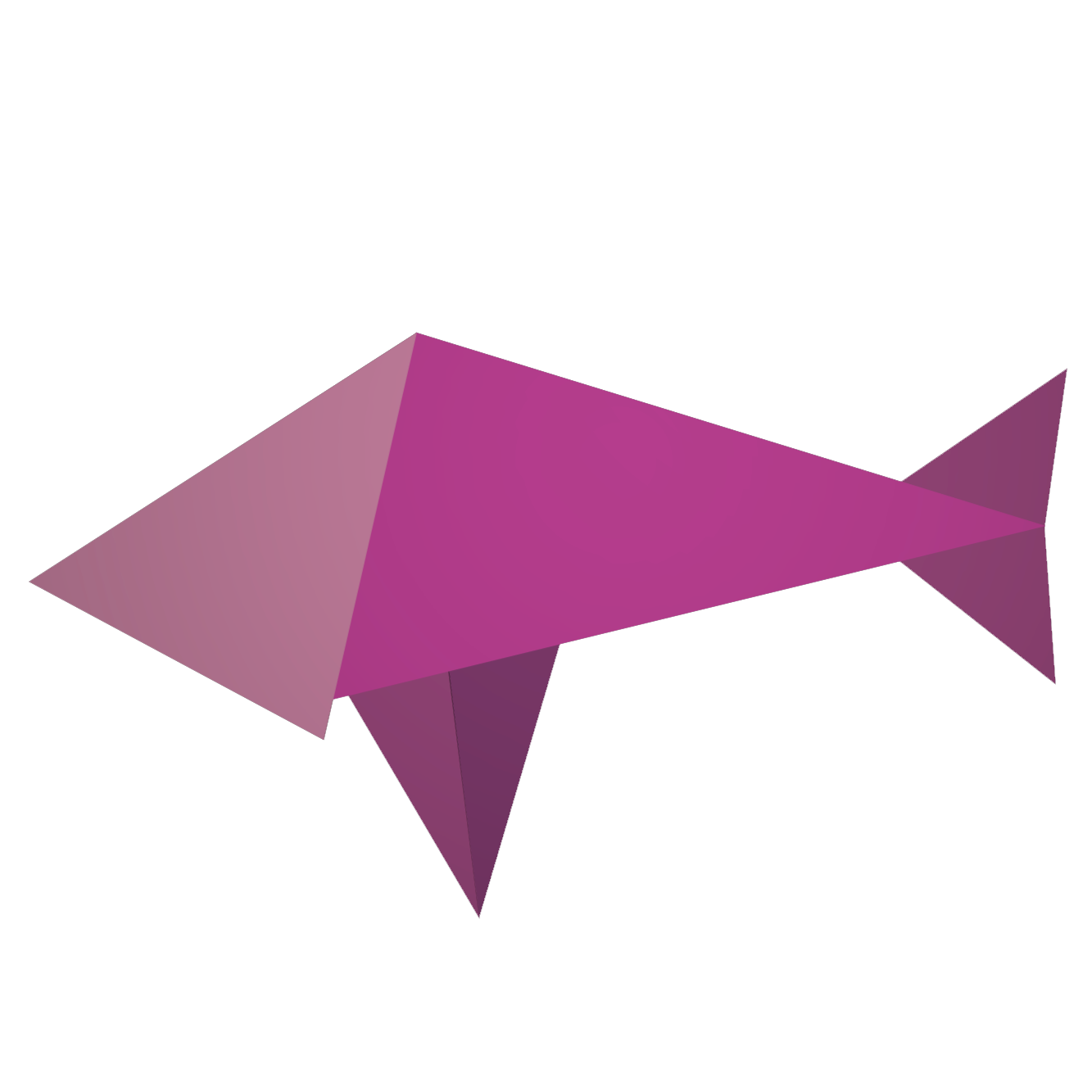 Origami fish